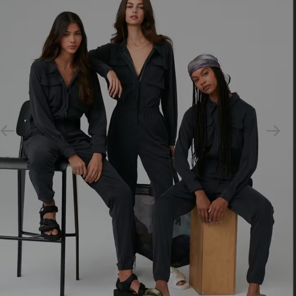 Kith Lina Boiler Long Sleeve Jumpsuit Battleship Gray